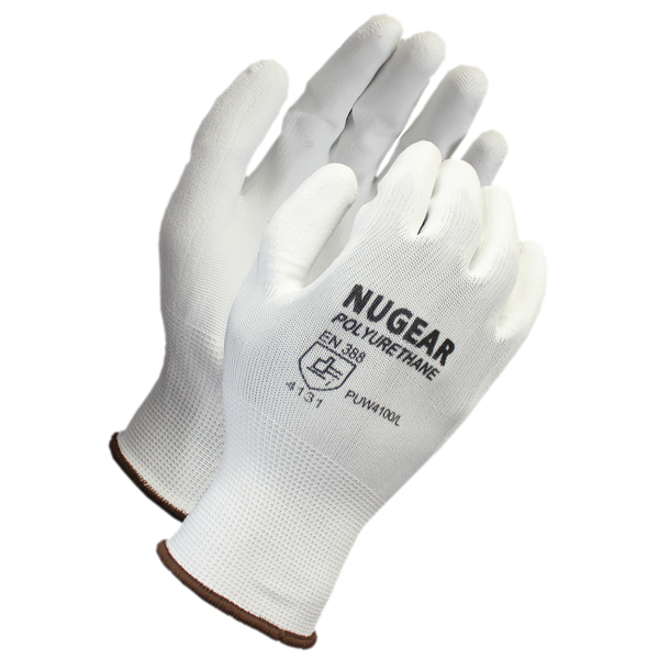 Nugear White, Polyurethane Coated Glove Size: XL PUW4100XL12